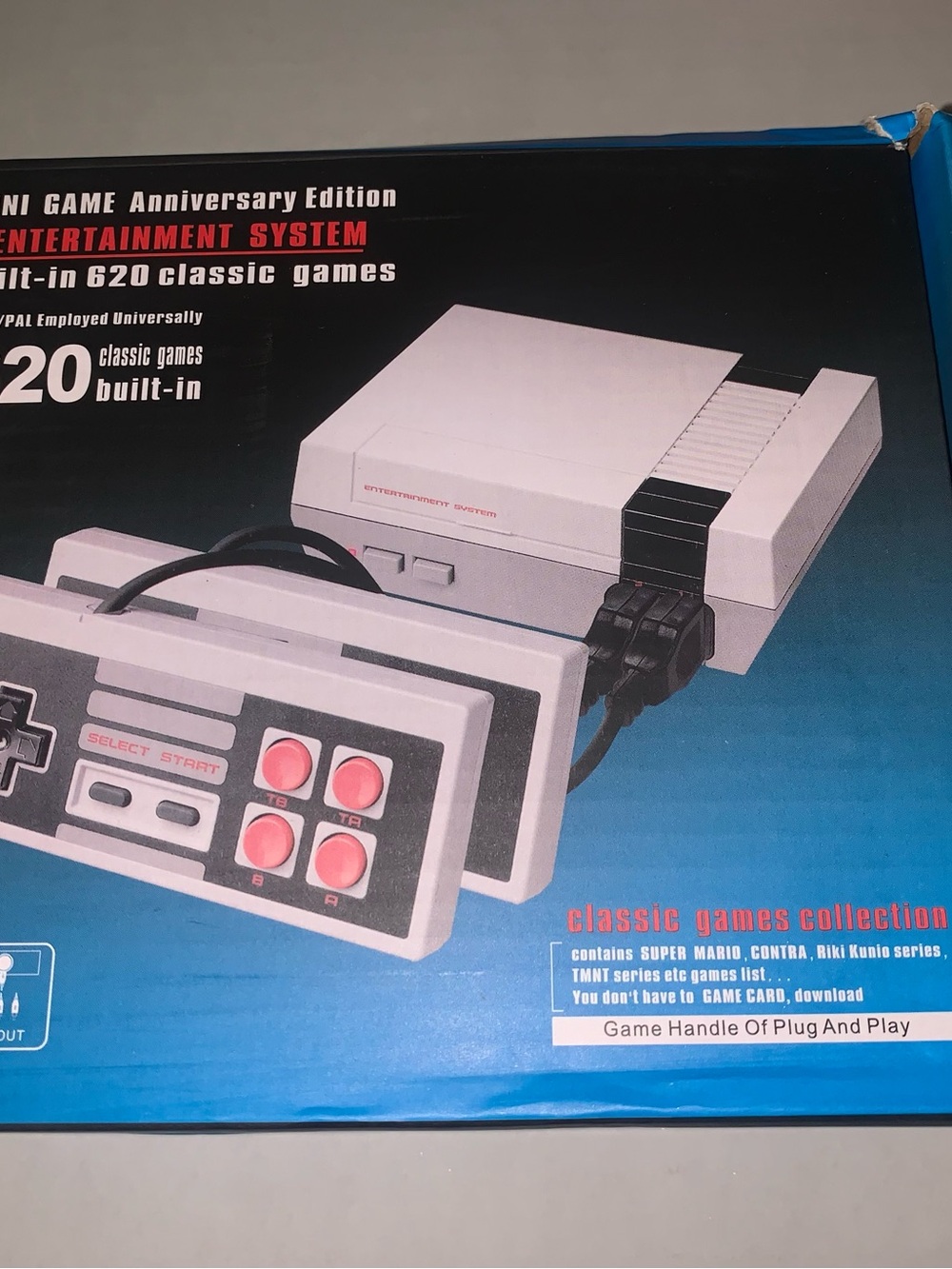 White Retro HDMI Retro eGaming Console with Pink Buttons